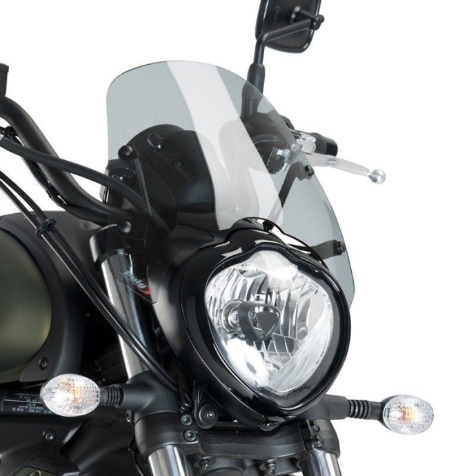 Puig - Saut-vent Naked New Generation Sport 3175 - Kawasaki VULCAN S 2015-2020, VULCAN S CAFE 2017-2019 Couleur Puig:Fumé Clair