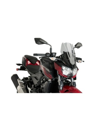 Puig - Saut-vent Naked New Generation Sport 3548 - Kawasaki Z400 2019 Couleur Puig:Fumé Clair