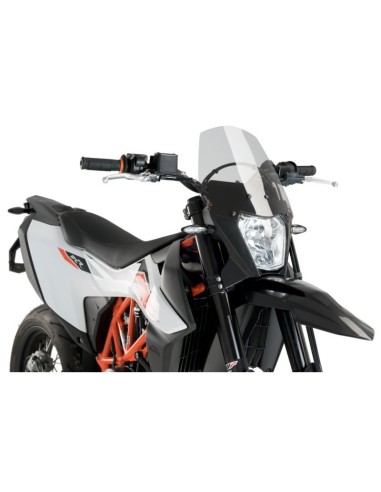 Puig - Saut-vent Naked New Generation Sport 3586 - KTM 690 ENDURO R 2019, 690 SMC R 2019 Couleur Puig:Fumé Clair