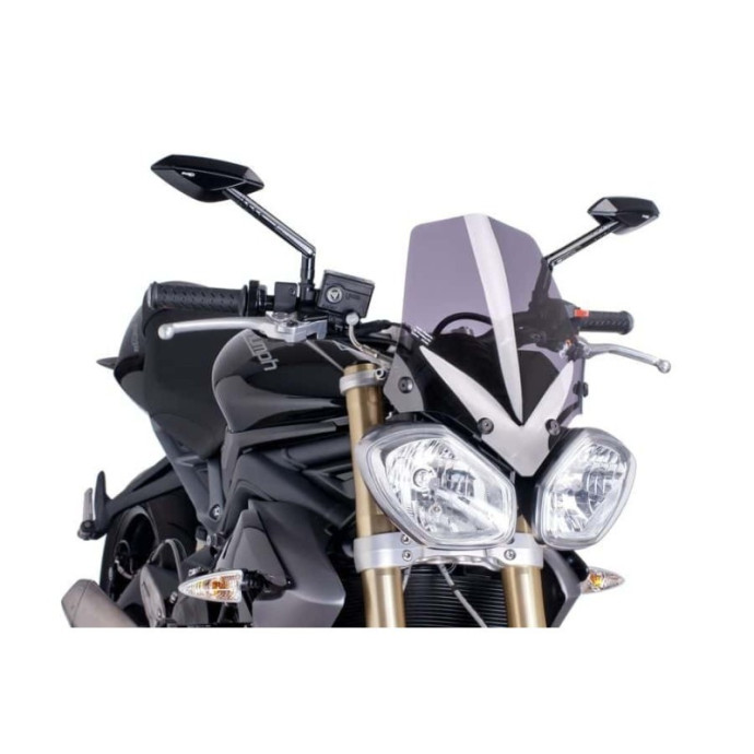 Puig - Saut-vent Naked New Generation Sport 5658 - Triumph Speed Triple /R 1050 2011-2017 Couleur Puig:Fumé Clair