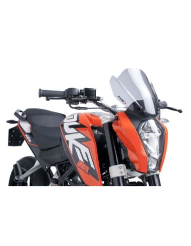 Puig - Saut-vent Naked New Generation Sport 6275 - KTM 125, 200, 250, 390 Duke 2011-2016 Couleur Puig:Fumé Clair