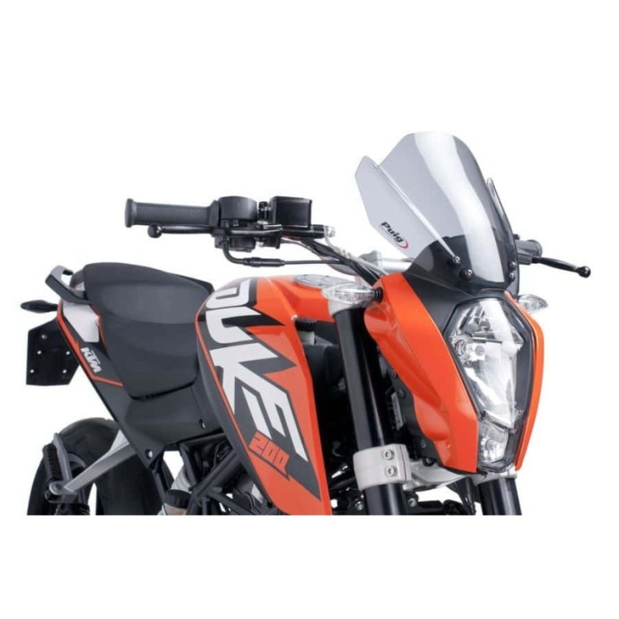 Puig - Saut-vent Naked New Generation Sport 6275 - KTM 125, 200, 250, 390 Duke 2011-2016 Couleur Puig:Fumé Clair