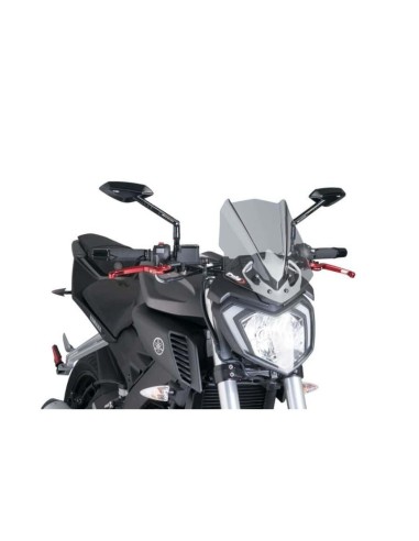 Puig - Saut-vent Naked New Generation Sport 7654 - Yamaha MT-125 2014-2019 Couleur Puig:Fumé Clair