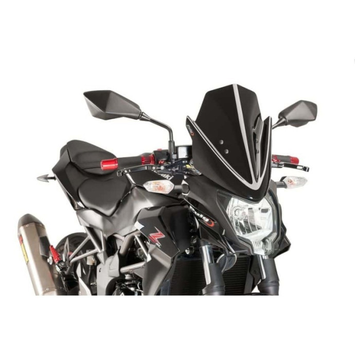 Puig - Saut-vent Naked New Generation Sport 7656 - Kawasaki Z250SL 2015-2016 Couleur Puig:Noir