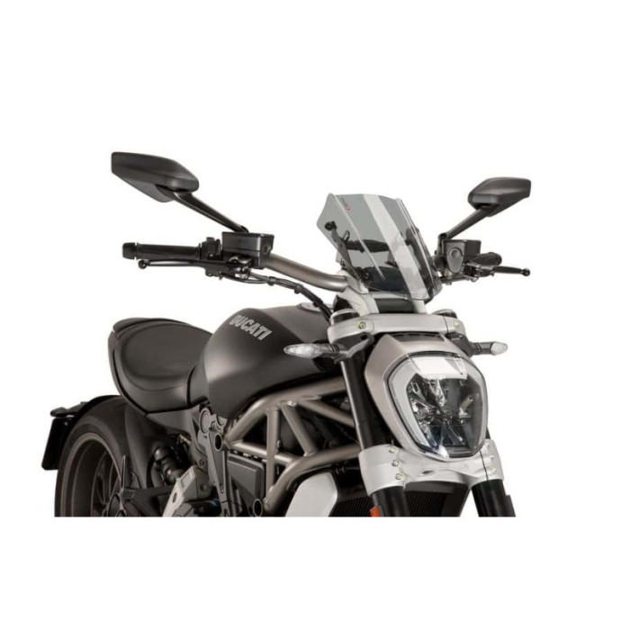 Puig - Saut-vent Naked New Generation Sport 8921 - Ducati X DIAVEL 2016-2018 Couleur Puig:Fumé Clair