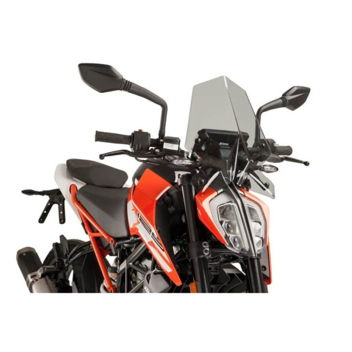Puig - Saut-vent Naked New Generation Sport 9514 - KTM 390 DUKE 2017-2019, 125 DUKE 2017-2019 Couleur Puig:Fumé Clair
