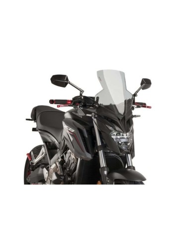Puig - Saut-vent Naked New Generation Sport 9687 - Honda CB650F 2014-2019 Couleur Puig:Fumé Clair