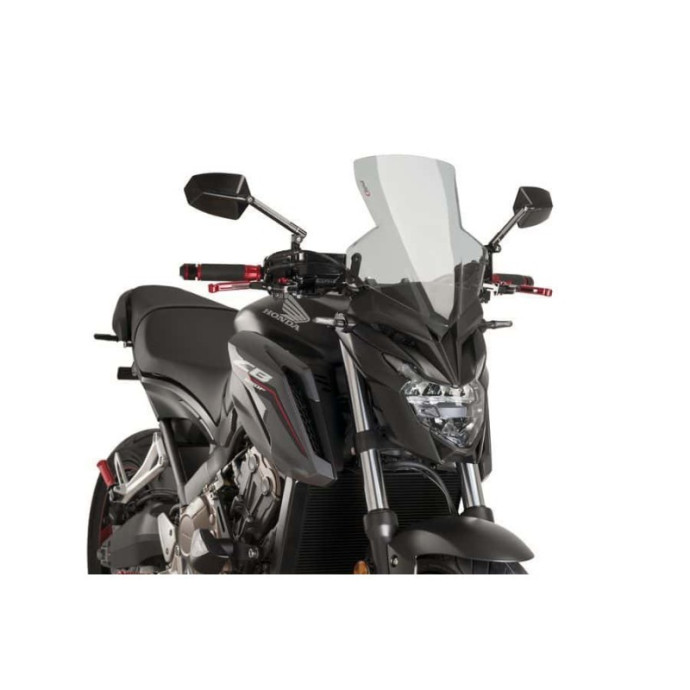 Puig - Saut-vent Naked New Generation Sport 9687 - Honda CB650F 2014-2019 Couleur Puig:Fumé Clair