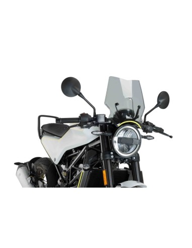 Puig - Saut-vent Naked New Generation Sport 9702 - Husqvarna SVARTPILEN 401 2017-2019, VITPILEN 401 2017-... Couleur Puig:Fumé C