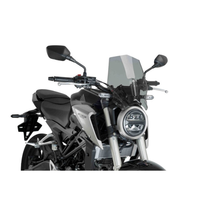 Puig - Saut-vent Naked New Generation Sport 9734 - Honda CB125R NEO SPORTS CAFE 2018-2022, CB300R NEO SPO... Couleur Puig:Fumé C