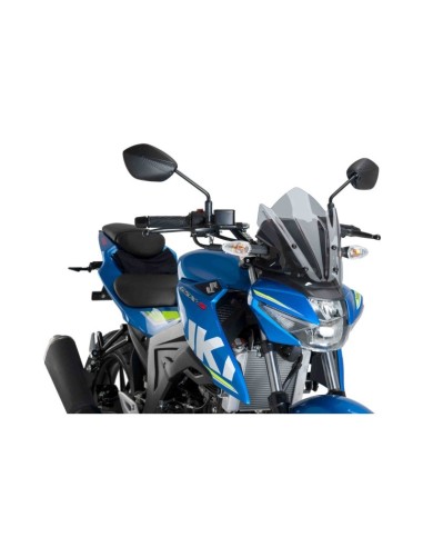 Puig - Saut-vent Naked New Generation Sport 9873 - Suzuki GSX-S125 2017-2019 Couleur Puig:Fumé Clair
