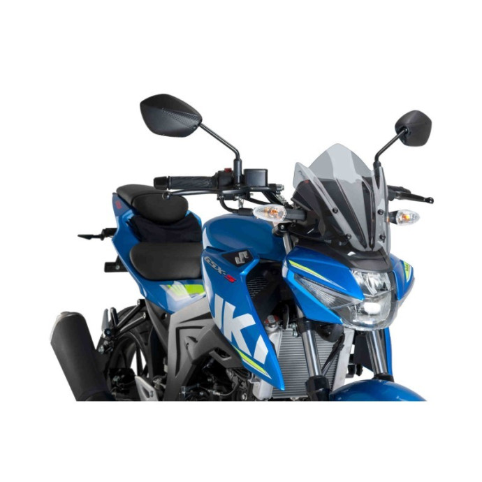 Puig - Saut-vent Naked New Generation Sport 9873 - Suzuki GSX-S125 2017-2019 Couleur Puig:Fumé Clair