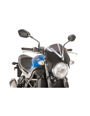 Puig Pare-brise Retrovision 8926 Noir Mat - Suzuki SV650 2016 et + Couleur Puig:Bleu
