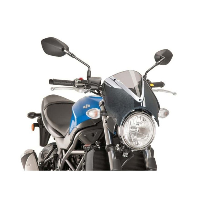 Puig Pare-brise Retrovision 8927 Look Carbone - Suzuki SV650 2016 et + Couleur Puig:Fumé Clair