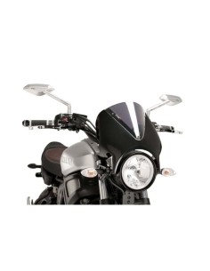 Puig Pare-brise Retrovision 9561 Look Carbone - Yamaha XSR700 et XSR900 2016 et +, XSR700 XTRIBUTE 2019 et + Couleur Puig:Fumé C