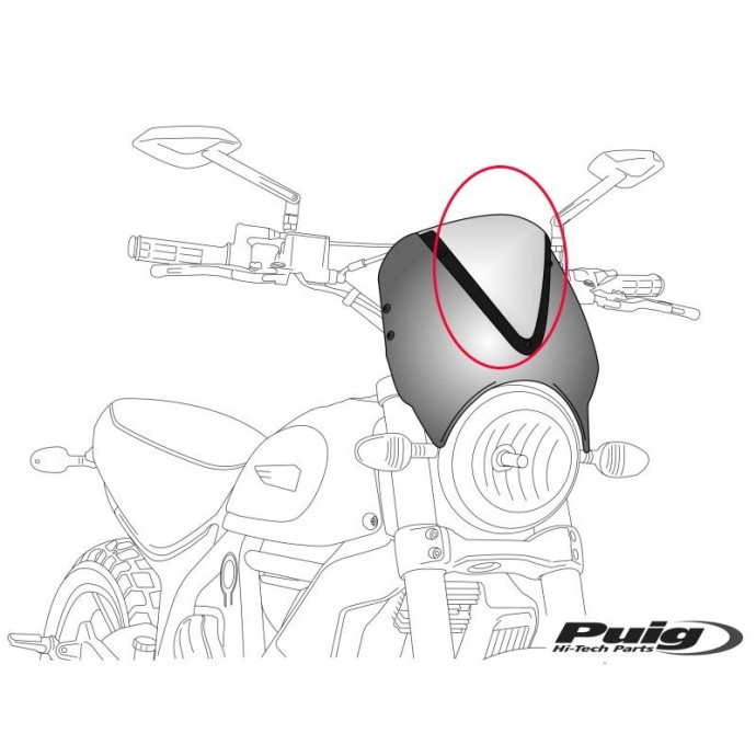 Puig Pare-brise Retrovision Pièces De Rechange 1517 Universel(le)(s) 