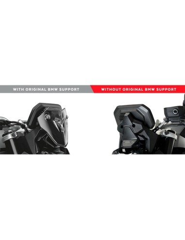 Saut-vent Naked New Generation Sport 20359 PUIG pour BMW F900R 2020 et + (pour moto avec support origine BMW) Couleur Puig:Fumé 