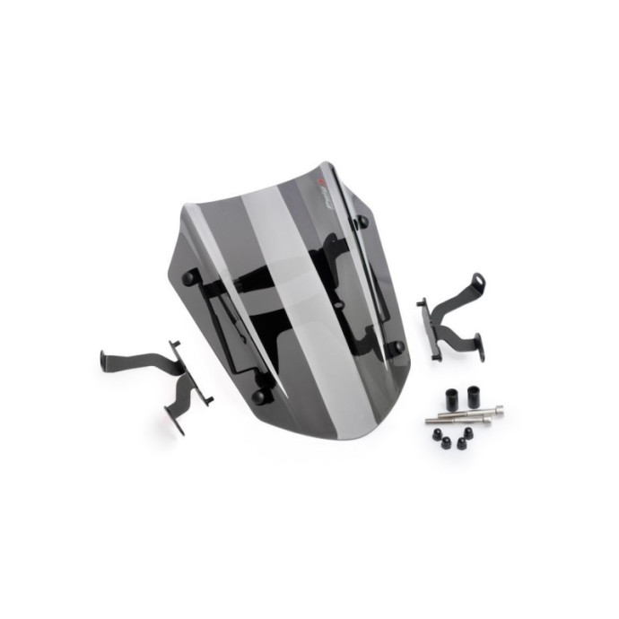 Saute vent New Generation Réglable 3773 Puig pour Ducati DIAVEL 1260 / S 2019 et + Couleur Puig:Fumé Clair