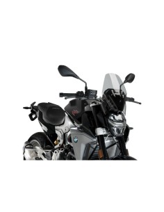 Saute-vent Naked New Generation Sport 20360 Puig pour BMW F900R 2020 et + (pour moto sans support origine BMW) Couleur Puig:Fumé