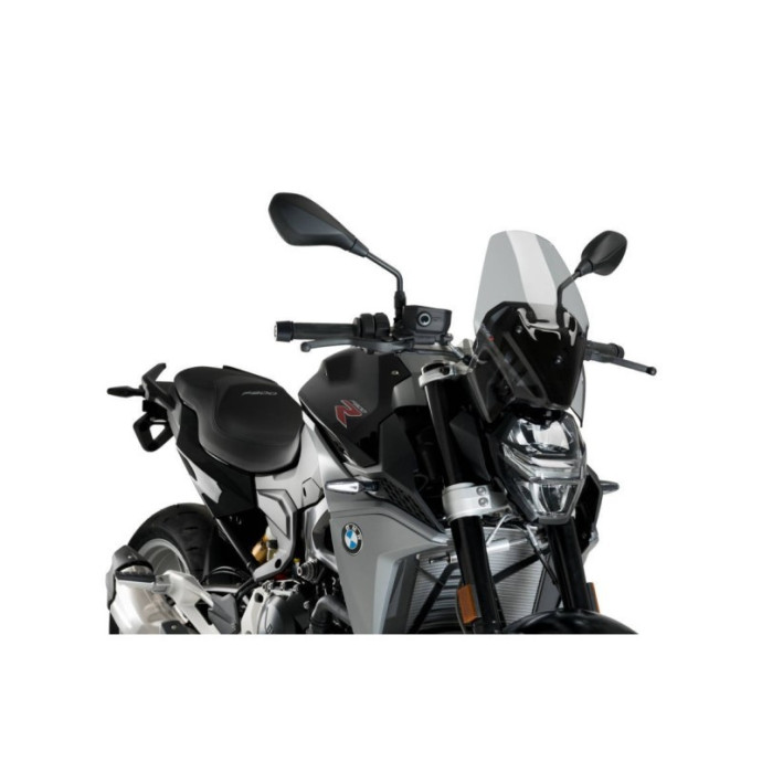 Saute-vent Naked New Generation Sport 20360 Puig pour BMW F900R 2020 et + (pour moto sans support origine BMW) Couleur Puig:Fumé