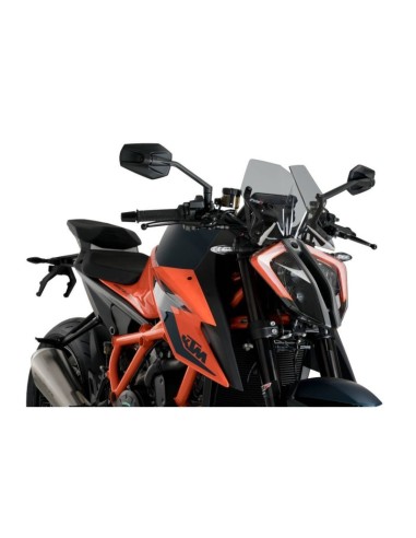 Saute-vent Naked New Generation Sport 20425 Puig pour KTM 1290 SUPERDUKE R 2020 et + Couleur Puig:Fumé Clair