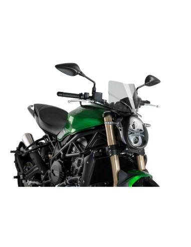 Saute-Vent Naked New Generation Sport 20505 Puig pour Benelli BN 752S 2018 et + Couleur Puig:Fumé Clair