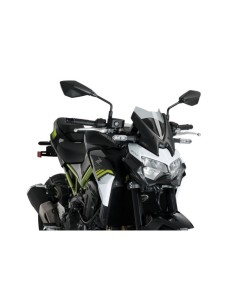 Saute-vent Naked New Generation Sport 3840 Puig pour Kawasaki Z900 2020 et + Couleur Puig:Fumé Clair