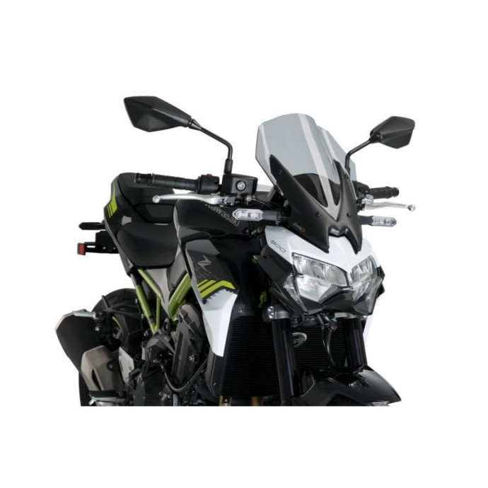 Saute-vent Naked New Generation Touring 3841 Puig pour Kawasaki Z900 2020 et + Couleur Puig:Fumé Clair