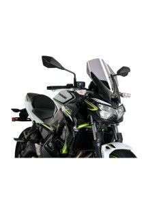 Saute-vent Naked New Generation Touring 3865 Puig pour Kawasaki Z650 2020 et + Couleur Puig:Fumé Clair