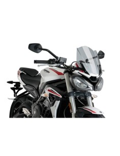 Saute-Vent New Generation Sport 20432 Puig pour Triumph Street Triple S 2020 et + Couleur Puig:Fumé Clair