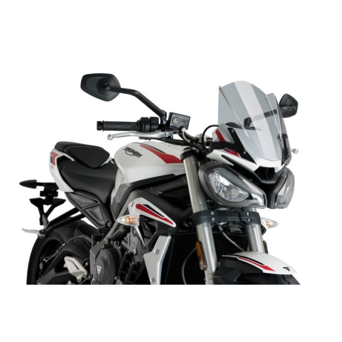 Saute-Vent New Generation Sport 20432 Puig pour Triumph Street Triple S 2020 et + Couleur Puig:Fumé Clair