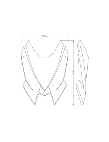 Saute-Vent New Generation Sport 20506 Puig pour Kawasaki Z H2 2020 et + Couleur Puig:Apparence Carbone