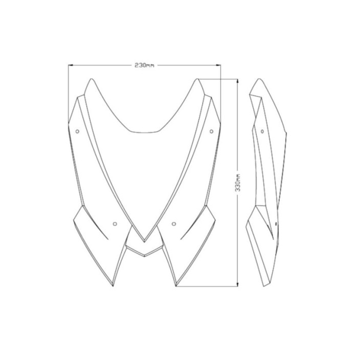 Saute-Vent New Generation Sport 20506 Puig pour Kawasaki Z H2 2020 et + Couleur Puig:Apparence Carbone