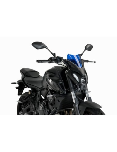 Saute-Vent New Generation Sport 20618 Puig pour Yamaha MT07 2021 et + Couleur Puig:Bleu