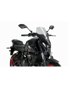 Saute-Vent New Generation Touring 20619 Puig pour Yamaha MT07 2021 et + Couleur Puig:Fumé Clair