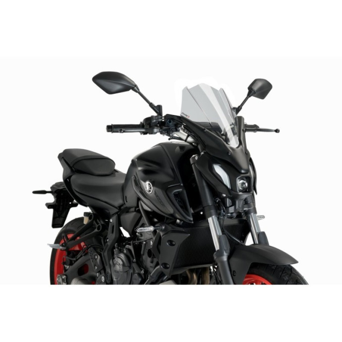 Saute-Vent New Generation Touring 20619 Puig pour Yamaha MT07 2021 et + Couleur Puig:Fumé Clair