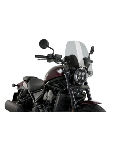 Saute-Vent New Generation Touring 20820 Puig pour Honda CMX 1100 Rebel 2021 et + Couleur Puig:Fumé Clair
