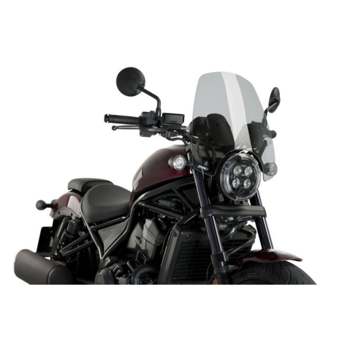 Saute-Vent New Generation Touring 20820 Puig pour Honda CMX 1100 Rebel 2021 et + Couleur Puig:Fumé Clair