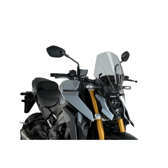 Saute-Vent New Generation Touring 20835 Puig pour Suzuki GSXS950 et GSXS1000 2021 et + Couleur Puig:Fumé Clair